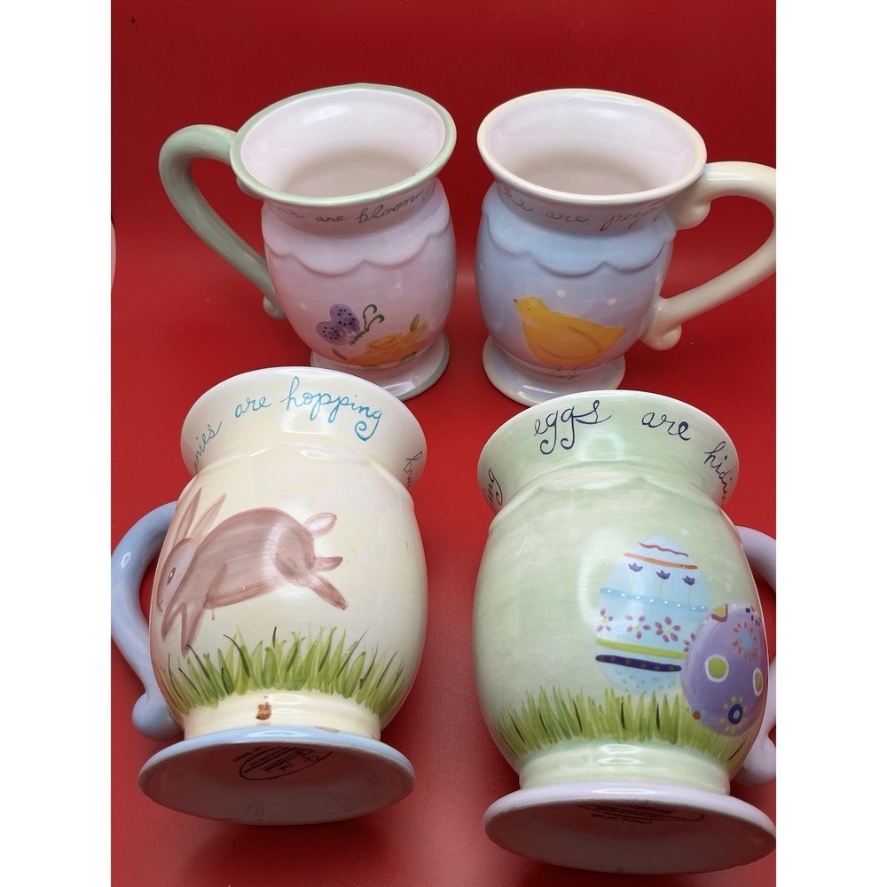 Easter Mugs, by Lori Siebert, Certified International, Set of 4